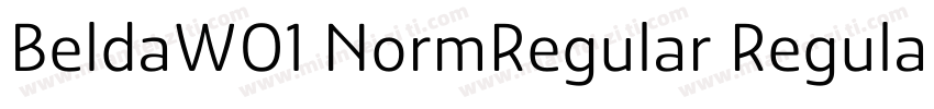 BeldaW01 NormRegular Regular字体转换